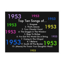 1953 Songs postcards