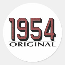 1954 Original Round Stickers