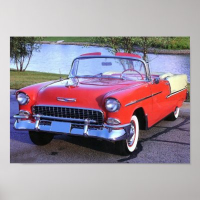 1955 Chevy Bel-Air Print by Nice_Cars