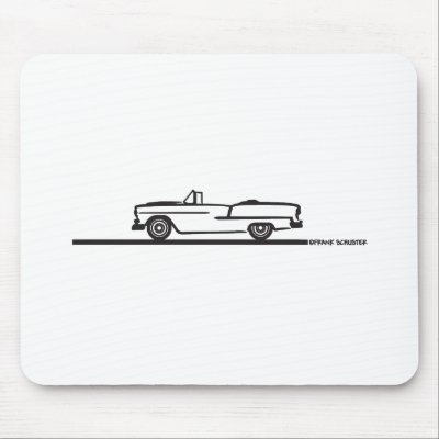 1955 Chevy Convertible Mousepads by frengi