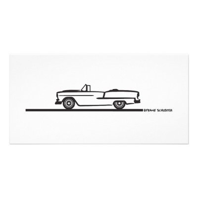 1955 Chevy Convertible Photo Cards by frengi