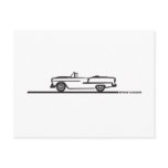 1955 Chevy Convertible Post Cards