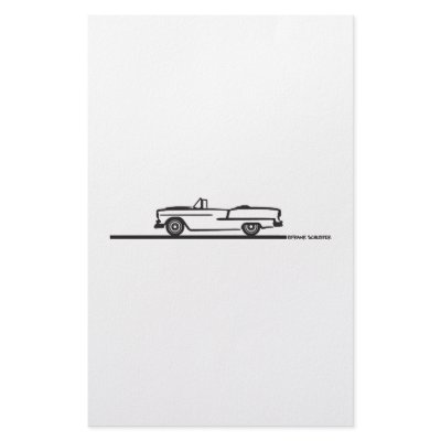 1955 Chevy Convertible Personalized Stationery by frengi