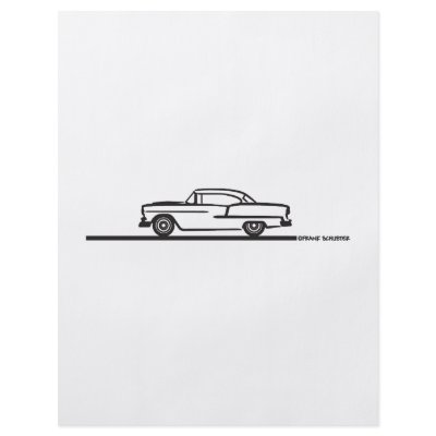 1955 Chevy Coupe Flyer Design by frengi