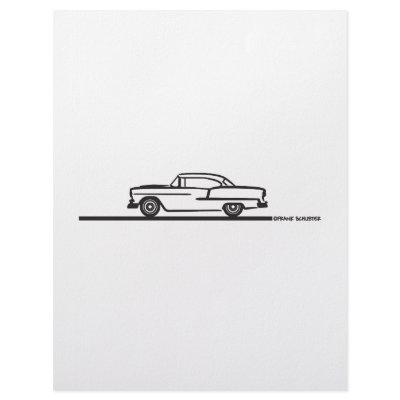 1955 Chevy Coupe Letterhead Template by frengi