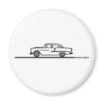 1955 Chevy Four Door Fridge Magnet