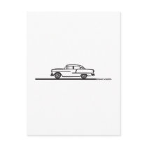 1955 Chevy Four Door postcards by frengi 1955 Chevy Four Door postcards