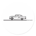 1955 Chevy Four Door Stickers