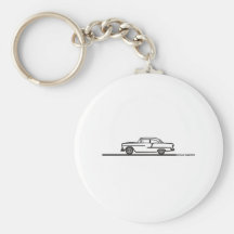 1955 Chevy Hardtop Post Key Chain