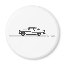 1955 Chevy Hardtop Post magnets