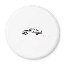 1955 Chevy Hardtop Post Fridge Magnets