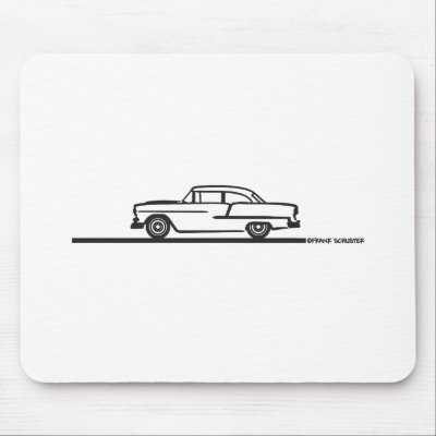 1955 Chevy Hardtop Post Mouse Pad by frengi