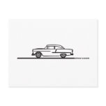 1955 Chevy Hardtop Post Post Cards