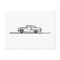 1955 Chevy Hardtop Post postcards by frengi 1955 Chevy Hardtop Post postcards