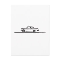 1955 Chevy Hardtop Post postcards by frengi 1955 Chevy Hardtop Post postcards