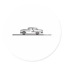 1955 Chevy Hardtop Post Sticker