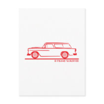 1955 Chevy Nomad Bel Air Post Card
