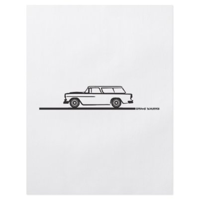 1955 Chevy Nomad Personalized Flyer by frengi