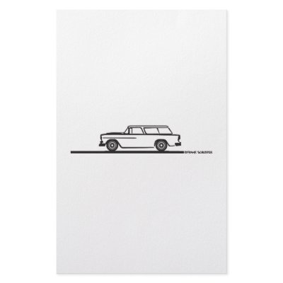 1955 Chevy Nomad Stationery Paper by frengi