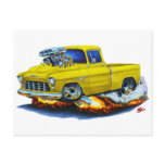1955 Chevy Pickup Yellow Truck Postcards