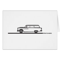 1955 Chevy Station Wagon Greeting Cards