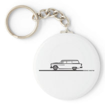 1955 Chevy Station Wagon Keychains