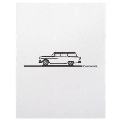 1955 Chevy Station Wagon Custom Letterhead by frengi