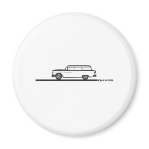 1955 Chevy Station Wagon Fridge Magnet