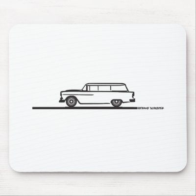 1955 Chevy Station Wagon Mouse Pads by frengi