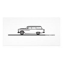 1955 Chevy Station Wagon Personalized Photo Card