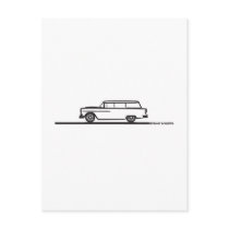 1955 Chevy Station Wagon postcards