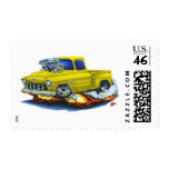 1955 Chevy Stepside Pickup Yellow Truck Postage