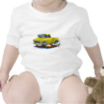 1955 Chevy Stepside Pickup Yellow Truck Rompers