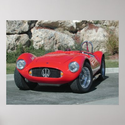 1955 Maserati A6GC5 Roadster Print by CarPictures