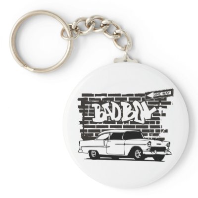 1955 Vintage Chevy Bad Boy Key Chains by Topteevintage