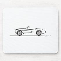 1956 1957 Chevrolet Corvette Mouse Pads