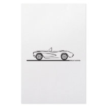 1956 1957 Chevrolet Corvette Stationery Design