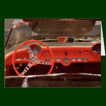 1956 Chevrolet Corvette Steering Wheel and Dash cards