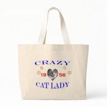 1956 Crazy Cat Lady Canvas Bags