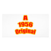 1956 Original Red Customized Photo Card