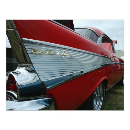 1957 Bel Air Personalized Invitations