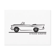 1957 Chevrolet Convertible 2-10 Bel Air Post Cards