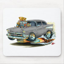 1957 Chevy 150-210 Grey Car Mouse Pad