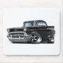 1957 Chevy Belair Black Hot Rod Mousepads