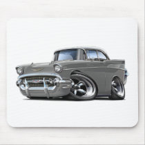 1957 Chevy Belair Grey-White Hot Rod Mouse Pad