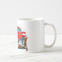 1957 Chevy Belair Red Car Mug