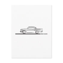 1957 Chevy Hard Top Coupe postcards