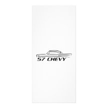 1957 Chevy Hard Top Type Rack Card Design