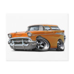 1957 Chevy Nomad Orange Hot Rod Post Cards