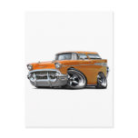 1957 Chevy Nomad Orange Hot Rod Post Cards